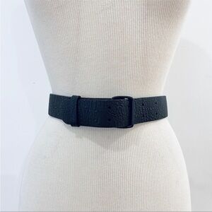 Helmut Lang black leather belt